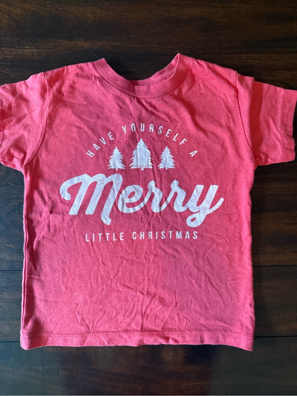 RIVET APPAREL-Kids Merry Graphic Tee - red -4/5